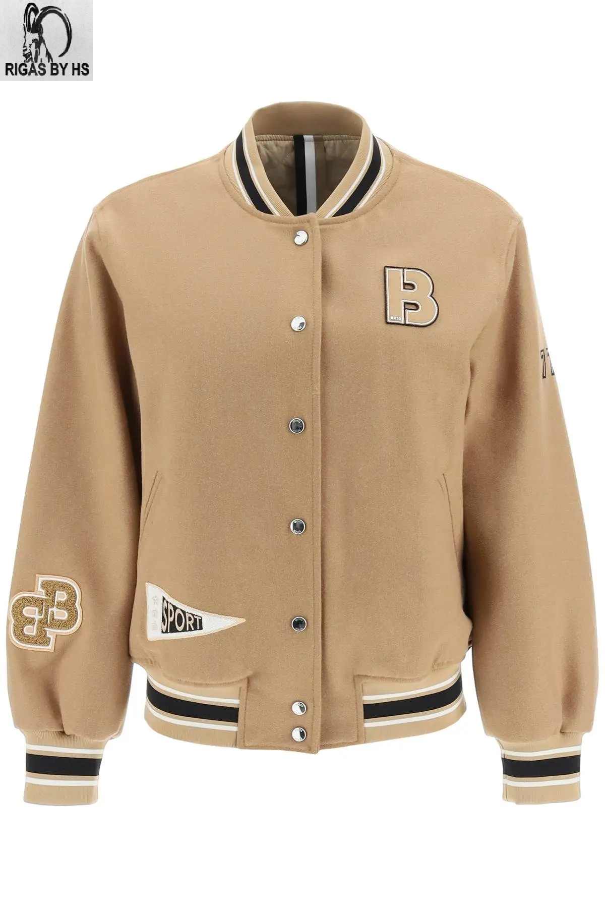 Womens BOSS Varsity Jacket With Logo Patch – RIGAS by HS