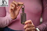 Personalized Custom Engraved Leather Photo Key Chain