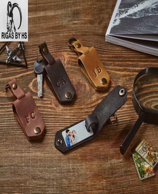 Pet Photo Key Ring Leather Key Chain