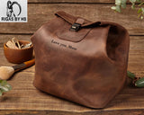 Women Anniversary Gift Leather Custom Cosmetic Dopp Kit