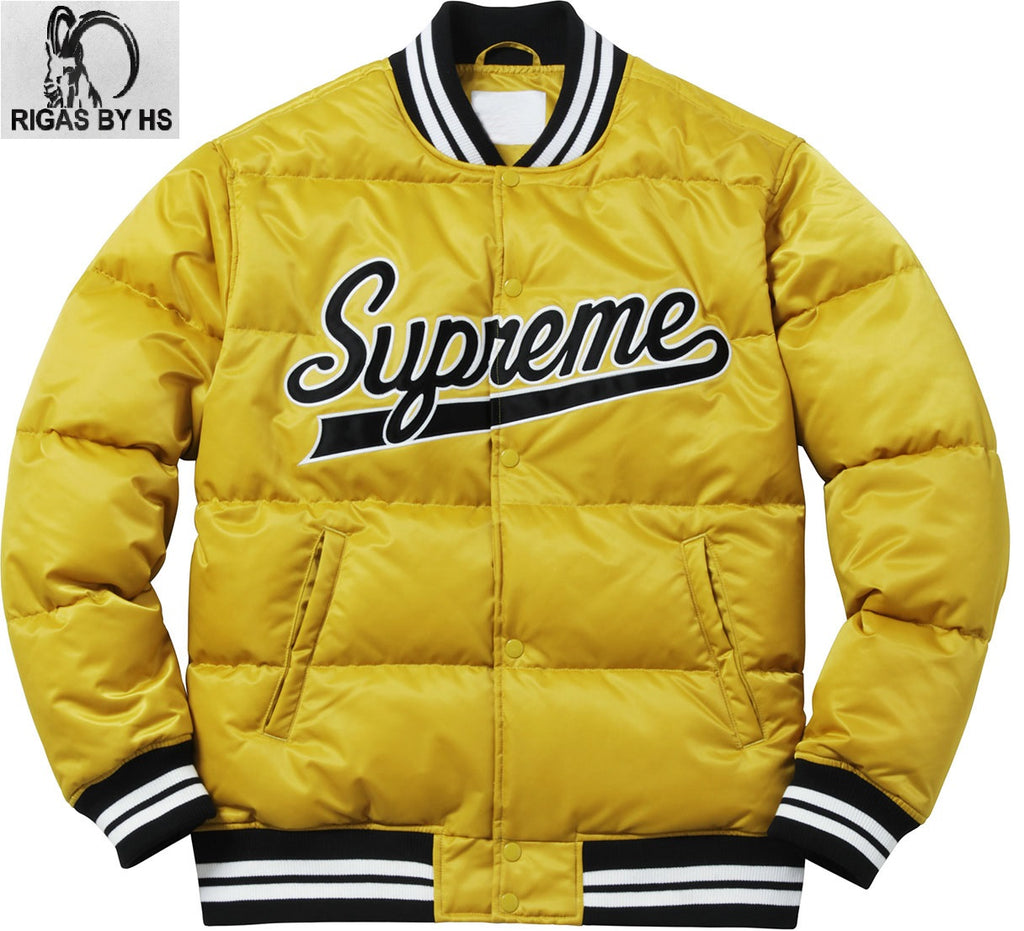 Supreme satin varsity on sale jacket