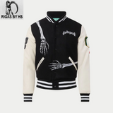 Rod Godspeed Skull Varsity Jacket