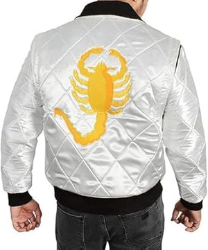 Souvenir Jacket - Mens Scorpion Logo Drive Satin Bomber Jacket
