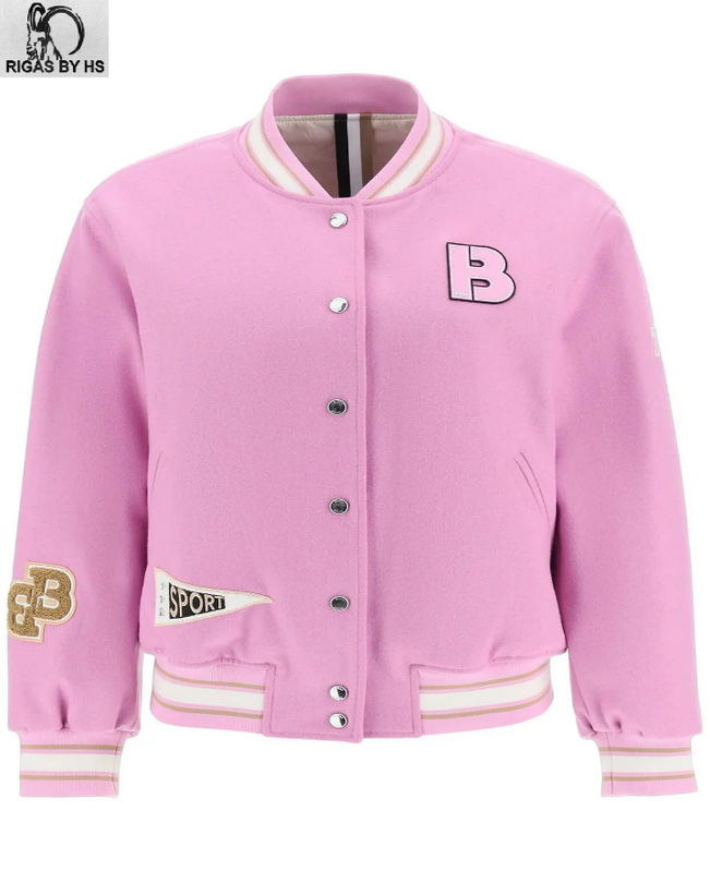 Varsity Letter Jacket 2XLarge / Pink