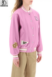 Womens BOSS Varsity Jacket With Logo Patch