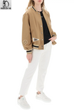 Womens BOSS Varsity Jacket With Logo Patch