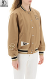 Womens BOSS Varsity Jacket With Logo Patch