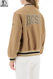 Womens BOSS Varsity Jacket With Logo Patch