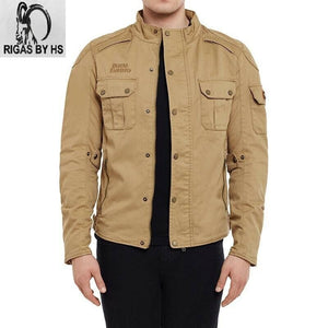 Royal Enfield Jispa Urban Scout Light Brown Khaki Riding Motorcycle Jacket