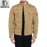 Royal Enfield Jispa Urban Scout Light Brown Khaki Riding Motorcycle Jacket