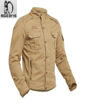 Royal Enfield Jispa Urban Scout Light Brown Khaki Riding Motorcycle Jacket