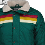 New MADCAP EDGE SKI Padded Quilted Jacket Retro 70s 80s 90s