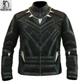 Black Panther Avengers Infinity War Black Leather Jacket