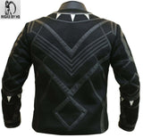 Black Panther Avengers Infinity War Black Leather Jacket