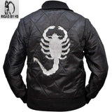 Mens Ryan Gosling Drive Scorpion Satin Bomber Jacket