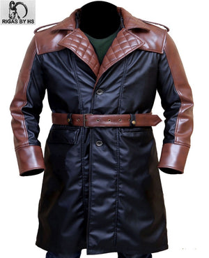 ASSASSIN'S CREED JACOB FRYE’S Syndicate Leather Trench Coat Costume