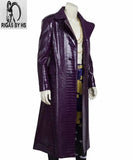 SUICIDE SQUAD Jared Leto JOKER Leather Purple Coat