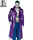 SUICIDE SQUAD Jared Leto JOKER Leather Purple Coat