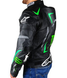 Alpinestars Hellhound Monster Energy Bikers Leather Jacket