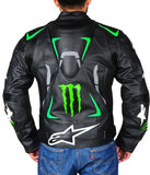 Alpinestars Hellhound Monster Energy Bikers Leather Jacket