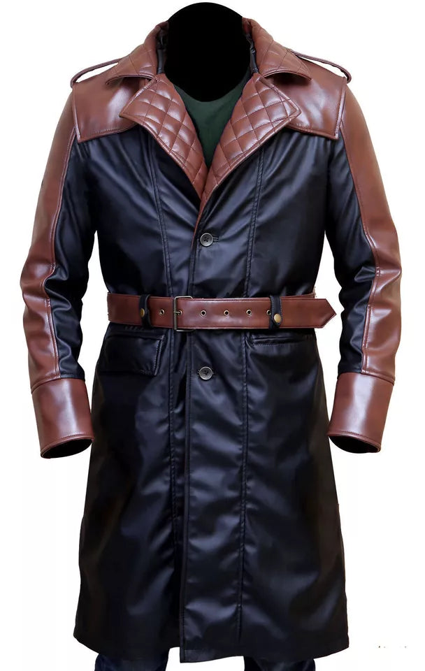 Assassin's Creed Jacob Frye's Syndicate Leather Trench Coat Costume
