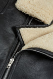 B3 RAF Aviator Pilot Flying Bomber Real Fur Shearling Sheepskin Leather Jacket