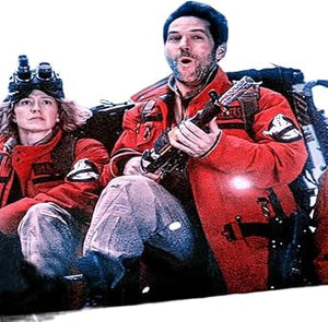 Ghostbusters Frozen Empire Paul Rudd Red Jacket With Customized Name Badge
