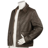 Indiana Jones Cowhide Distressed Brown Leather Jacket