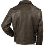 Indiana Jones Cowhide Distressed Brown Leather Jacket