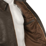 Indiana Jones Cowhide Distressed Brown Leather Jacket