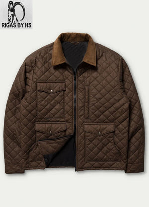 Yellowstone Season 4 John Dutton Quilted Jacket