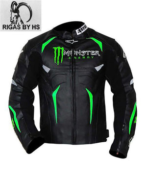 Alpinestars Hellhound Monster Energy Bikers Leather Jacket