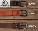 Men's Personalized Custom Engraved Leather Belt