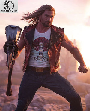 Chris Hemsworth THOR LOVE AND THUNDER Leather Vest