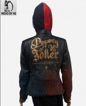 Harley Quinn Daddy’s Lil’ Monster Quilted Leather Jacket